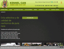 Tablet Screenshot of kennelcan.com